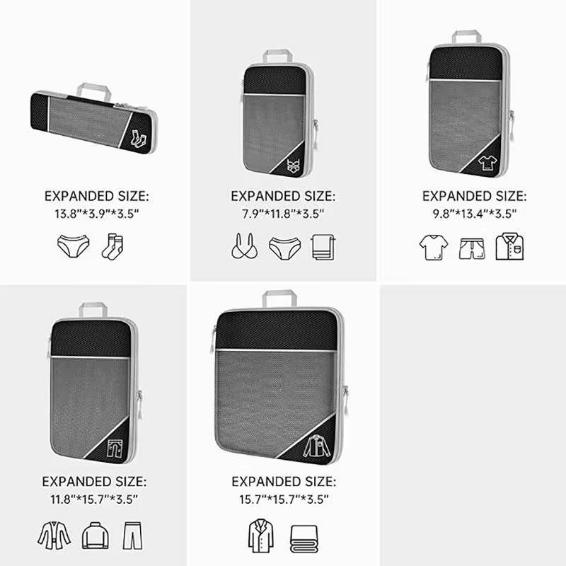 5PCS Travel Compressed Packing - Travel Accessories Organiser review and price