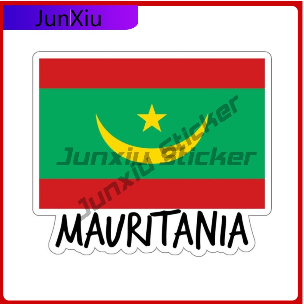 Mauritania Flag Travel Sticker - Travel Accessories In Car review and price