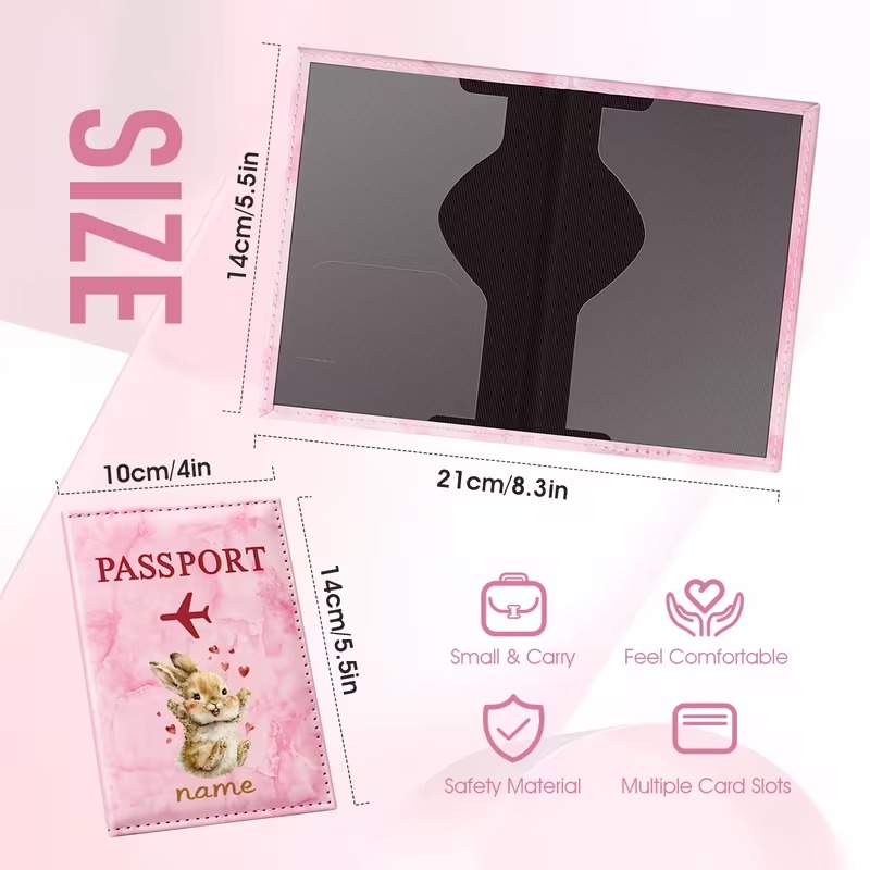 Custom Name Cute Rabbit Illust - Travel Accessories Present review and price