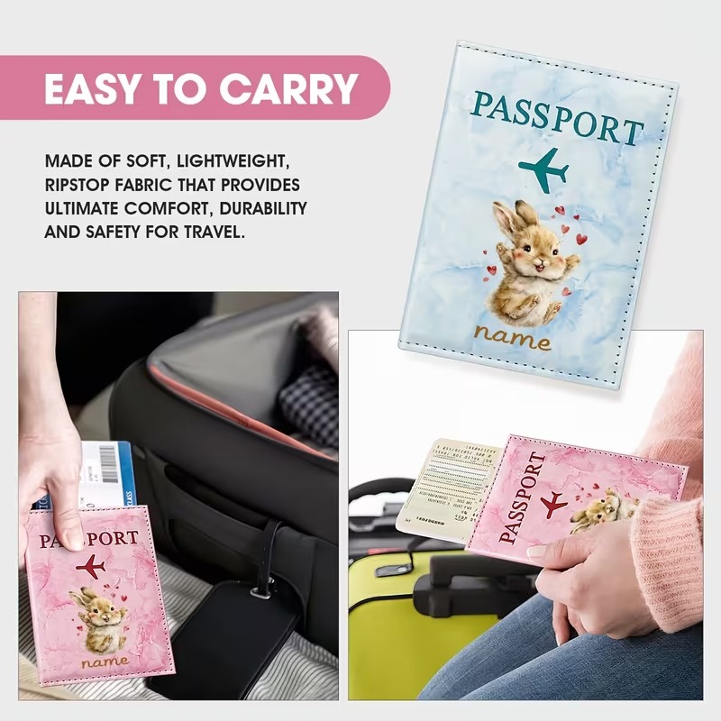 Custom Name Cute Rabbit Illust - Travel Accessories Present review and price